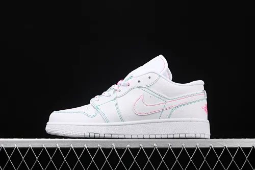 All categories Air Jordan Jordan series basketball shoes Air Jordan 1 Low Air Jordan 1 Low Shadow AJ1 Joe 1 pink line low-top cultural and leisure sports sneakers 554723-101